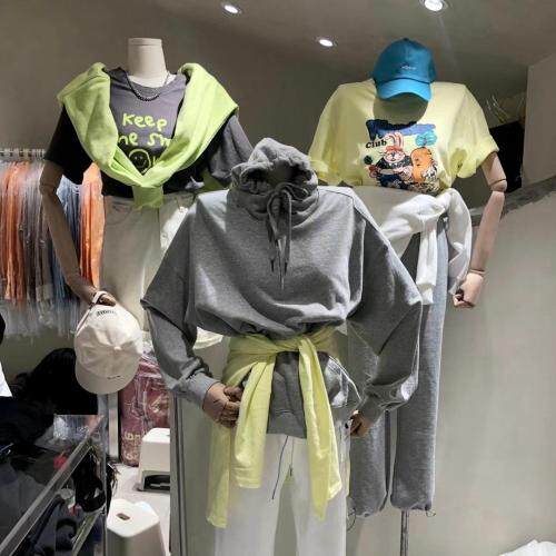 针织印花T恤韩系卫衣衬衫，女装T恤，i-D Sisters