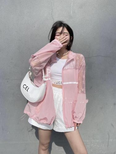 ZCL611欧洲站夏季新款2021欧货女装蕾丝拼接宽松防晒衣,女装,L·H·X