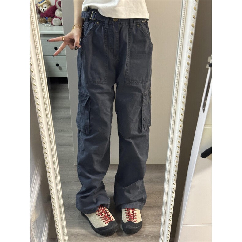 【有货】CK901CC-特P58美式高街多口袋弯刀工装裤男女褶皱休闲裤,男装工装外套,星座1007（原301D）