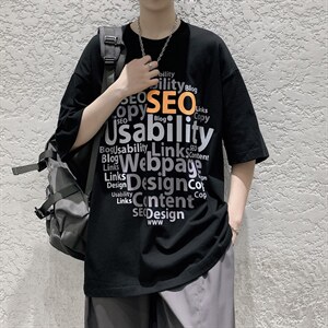潮牌ins设计款字母印花短袖T恤夜光荧光大码517A-1-T910-P35控48图片