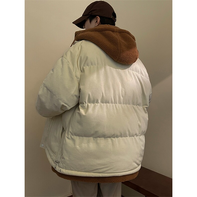 冬季男女假两件棉衣外套青少年加绒加厚绣标棉服8117-P140控价188,男装棉衣,电商A441-1