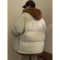 冬季男女假两件棉衣外套青少年加绒加厚绣标棉服8117-P140控价188，男装棉衣，电商A441-1