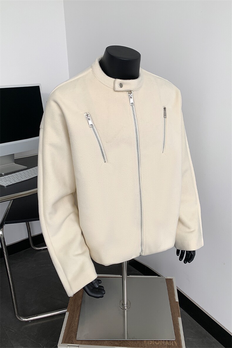多拉链小众设计感夹克男生秋季潮牌棒球服外套XZ514-2-24264-P115,男装夹克,星座514-2(原B239)