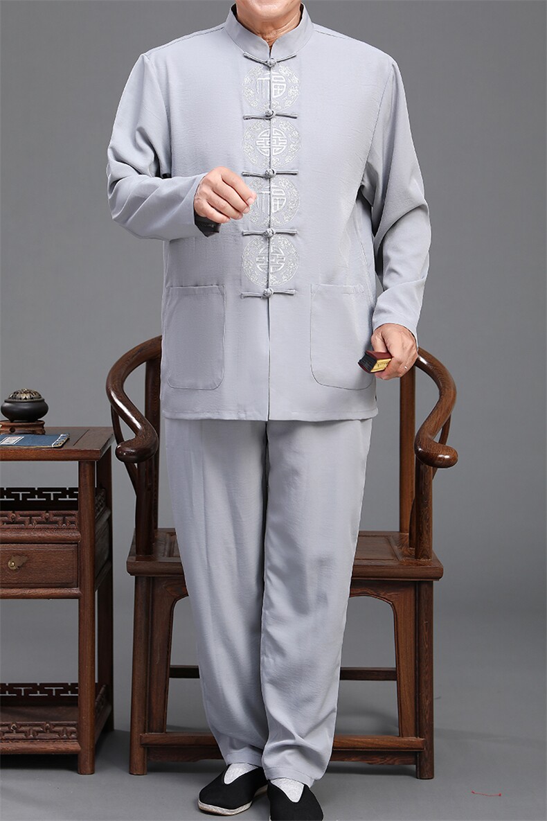 2022唐装男中老年太极服春秋风节日过寿汉服套装YD2113A-P125,男装民族服装,星座1105-3