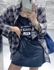 2022秋季新款时尚大方显瘦气质宽松百搭衬衫，女装衬衫，L·H·X