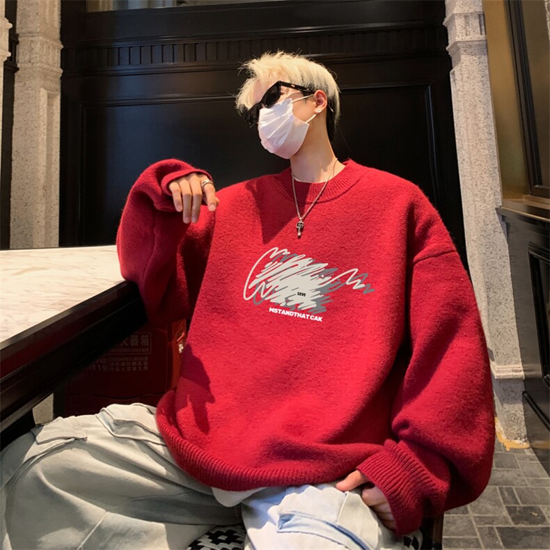 高质量！秋冬季半高领毛衣男士加绒加厚线衣针织衫男DMY547-特P38,男装针织衫/毛衣,电商B371