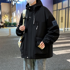 秋季新款潮牌连帽休闲工装多口袋外套男女A436-D209-P65，男装夹克，电商A436