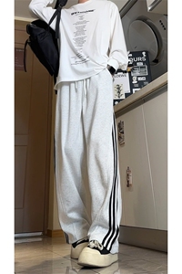 【现货】 秋装重磅三条杠运动卫裤 A510特P45控78图片