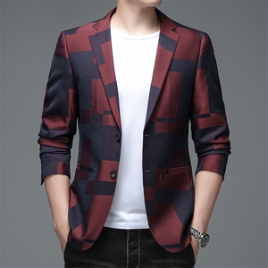 X1001钱塘2020-2时尚休闲百搭帅气中青年男士春秋季西服外套P150图片