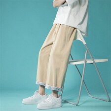 休闲裤港风九分裤1303A-ZY001-P45控68棉，男装休闲裤，星座715-1