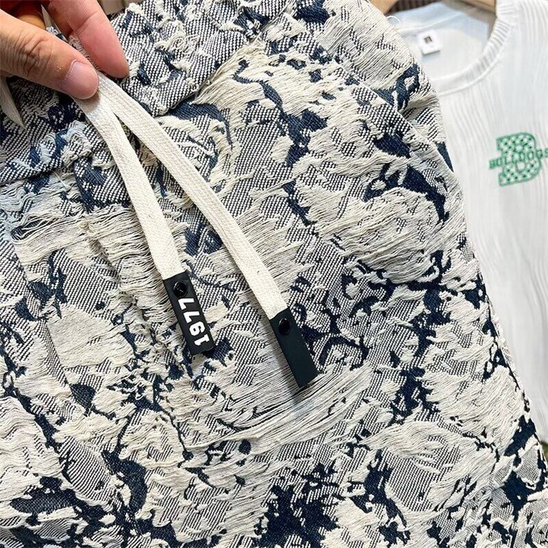 网络图现货港风中性风时尚裤子短裤小香风RL109-P38,男装牛仔裤,星座1005-4