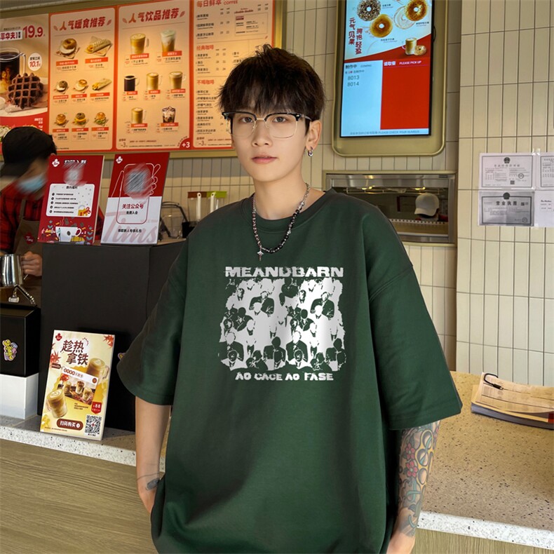 量大优供视频230g重磅纯棉短袖T恤男NT247-特P19控38,男装T恤,电商B367
