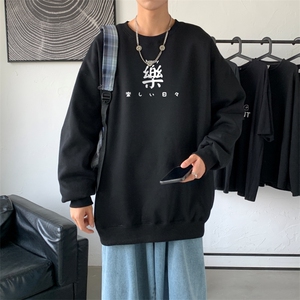 Y2299P38秋卫衣2023秋冬男圆领韩版嘻哈运动外套ins港风休闲上衣图片