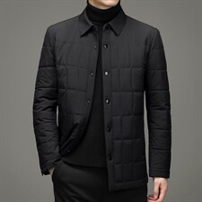 新款冬季加厚休闲棉衣中老年夹克男装爸爸装棉服HM6623-P175,男装棉衣,电商B212（原钱塘6029）