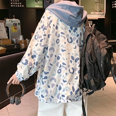 新款韩版潮流宽松连帽青少年休闲ins潮牌外套WT6607p60，女装短外套，星座1013