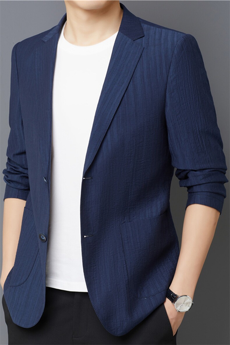 ASD2728男士2023年春季新款长袖西服休闲青年夹克西装薄款单西,男装西服,电商B360