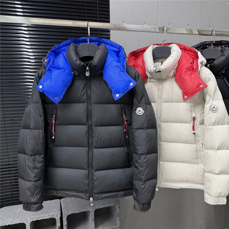 (网图)50白鸭绒轻奢百搭情侣欧货拼色羽绒服313B-6666羽绒-P285,男装羽绒服,星座313B