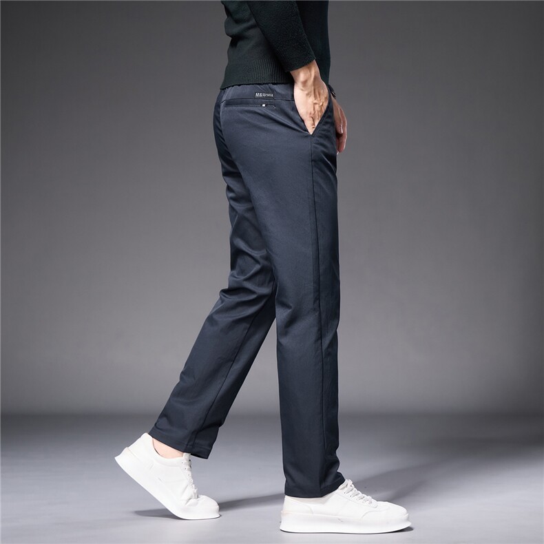 2026春季轻奢弹力商务休闲男士常规款抗邹直筒裤已备货支持活动，男装休闲裤，星座224-1
