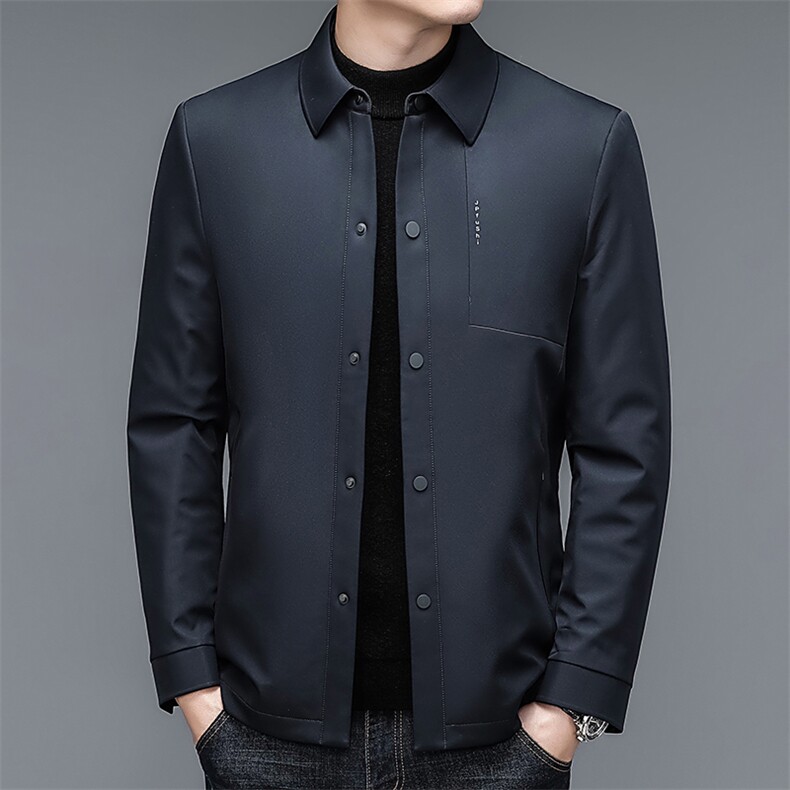 DZA88888钱塘2020-3商务休闲简约百搭中年男士冬季羽绒服P205图片