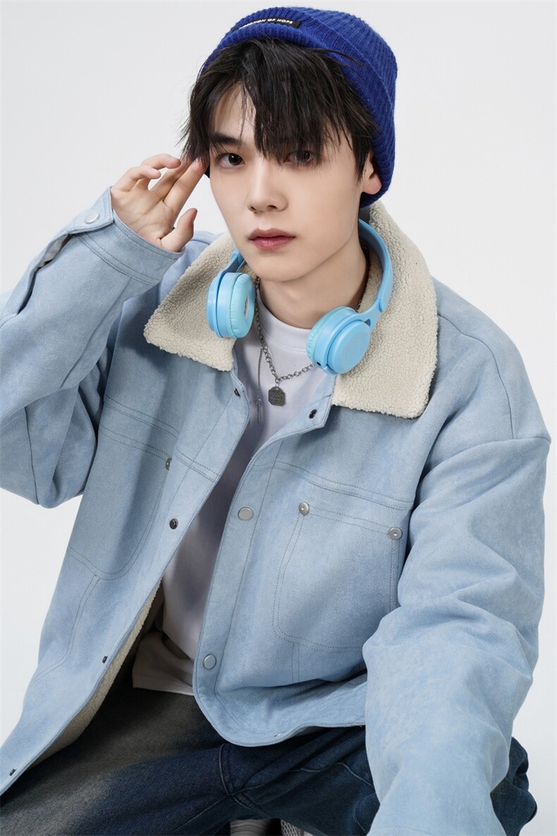 鸡皮绒加绒夹克JK2165-P90,男装夹克,星座210-1
