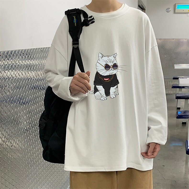 TX3044-P28 纯长袖t恤男大码圆领半袖打底衫图片