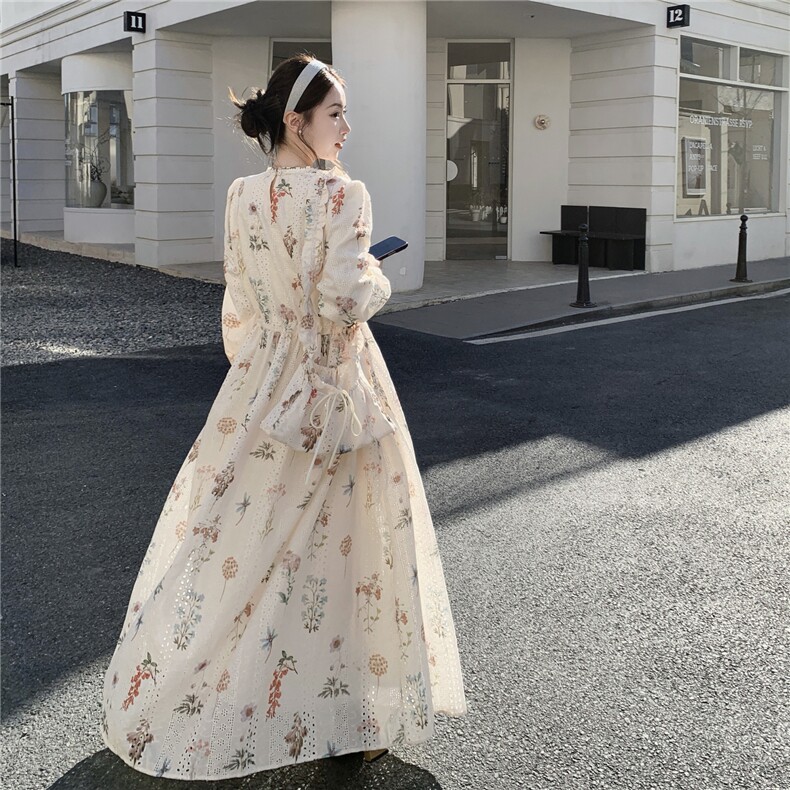 新品春秋装绣花蕾丝连衣裙2602-P185-K299,女装连衣裙,2C261