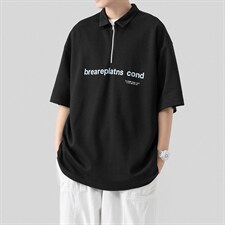 夏季新款POLO杉休闲潮流美式华夫格百搭翻领短袖T恤PL3320-P52，男装T恤，星座717