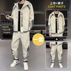 工装外套男装休闲运动套装男士夹克韩版潮流衣服D03图片