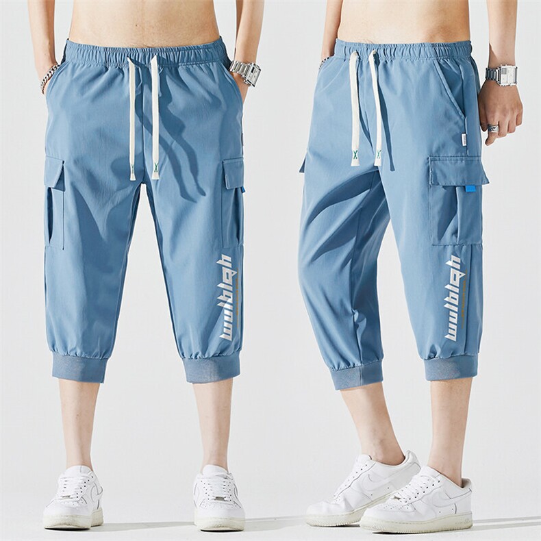 2025夏季新款男士七分裤时尚休闲马裤潮流男裤子KZ1066-P28,男装休闲裤,星座217-4