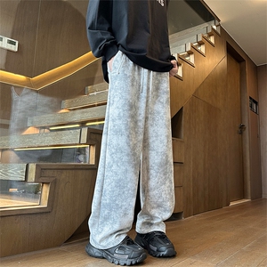 脏脏裤情侣宽松直筒休闲运动卫裤 A472特P40 控68图片