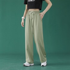 春夏季薄款韩版宽松显瘦休闲冰丝裤2028-特批22，女装休闲裤，星座718-1