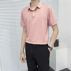 polo衫男短袖T恤翻领夏季男款半袖衣服男士有领韩版立领体恤PL07，男装T恤，星座1116A-2（原606A-1）