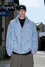 2026港风流光纹褶皱撞色面料大码M-5XL夹克男外套JK77866P75控118，男装夹克，星座227-7