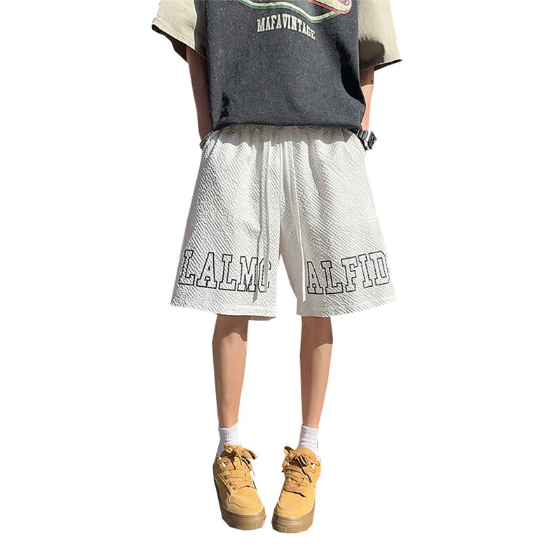 夏季新款泡泡纱印花新款男女同款短裤XZ102B-1-DK2506P20,男装牛仔裤,星座102B-1