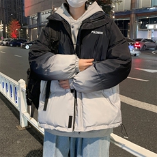 2022渐变加厚棉衣宽松潮流外套冬季新款棉服外立领复古W6191-P88，男装棉衣，星座512-2