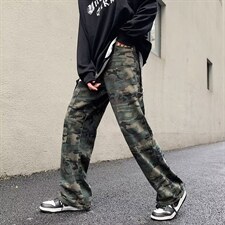 迷彩工装裤男潮牌高街vibe韩版休闲裤子K750P45，男装休闲裤，星座1116-2