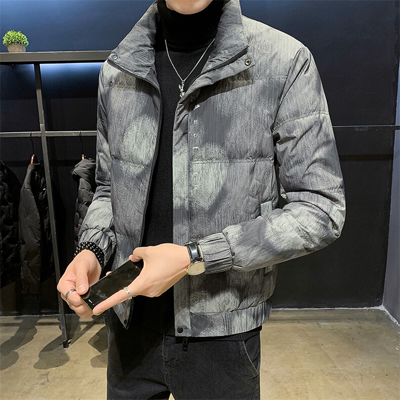 轻薄羽绒服男冬季2025新款渐变潮牌立领外套A313-013-P145,男装羽绒服,电商A313
