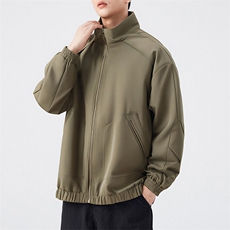 户外夹克男立领纯色上衣冲锋衣外套A157B-JK7822-P60，男装夹克，电商A157B