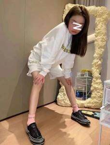 秋季新款 欧货休闲字母印花宽松长袖卫衣减龄套装图片