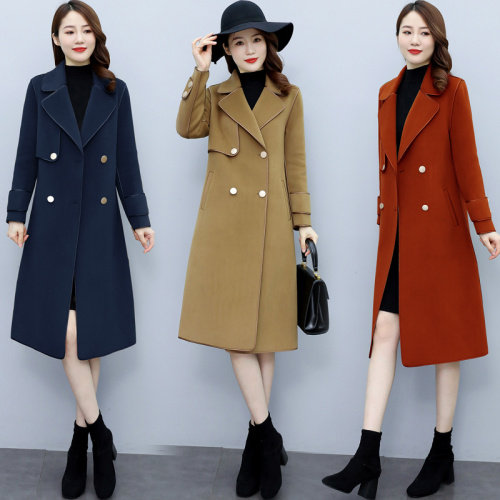 2025秋冬新款时尚简约修身显瘦高支羊毛品质双面羊绒大衣，女装双面呢大衣，媚琳依坊