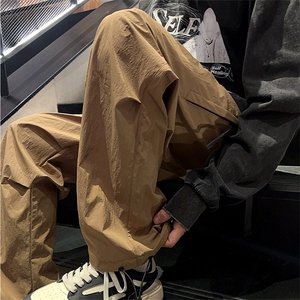 24春款纳米皱工装裤休闲裤束脚裤男KP206 P55图片