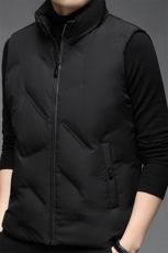 F81500白鸭绒90精品时尚休闲立领简约中青年男士冬季羽绒马甲，男装背心/马甲，钱塘207-1