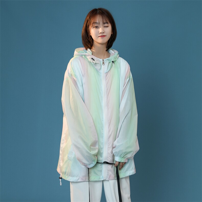 F3050/P38新款七彩防晒衣男夏季防晒服宽松遮阳运动薄款外套夹克,男装夹克,电商A141