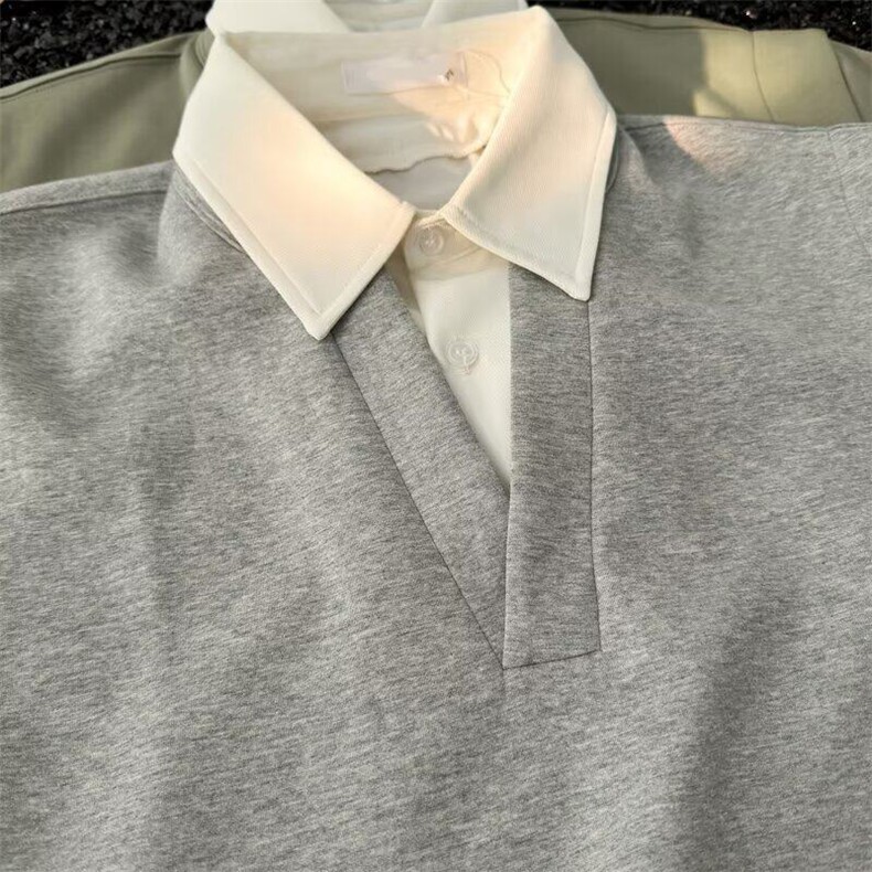 ins无品牌假两件polo衫短袖t恤男夏季痞帅百搭文艺原宿新款潮流,男装Polo衫,星座601-1