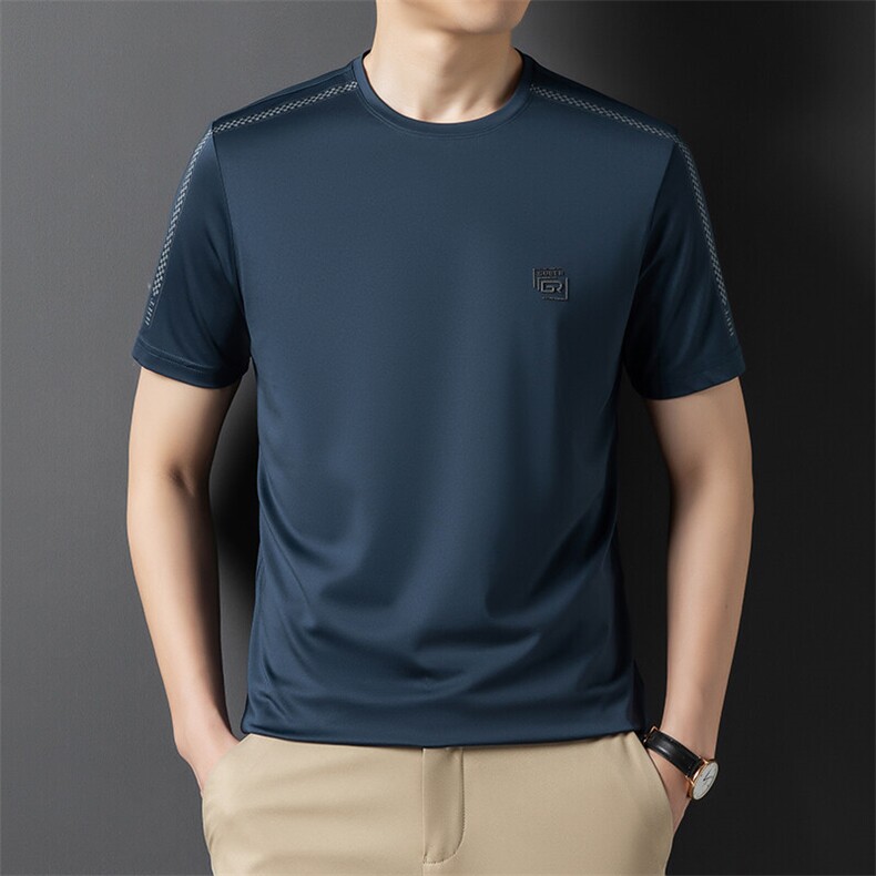 DX23103夏季新款男士T恤衫简约男士短袖圆领通勤男装，男装T恤，电商B360