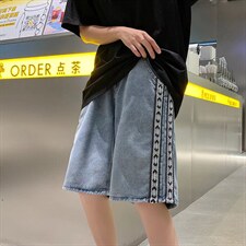 高街牛仔短裤男夏季五分裤D1002P35,男装牛仔裤,星座1116-2