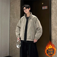 网图扎染pu立领皮加棉夹克情侣棉服外套男H2506-1加棉特P73，男装夹克，电商A341