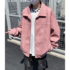 中性风痞帅男装外套美式短款潮牌工装皮衣夹克DSA157B-J189-P90，男装夹克，电商A157B