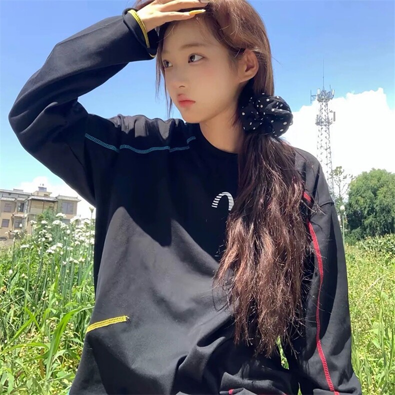 美式高街解构工艺速干长袖T恤衫男女款防晒上衣户外运动骑行服潮,男装防晒衣,电商A486