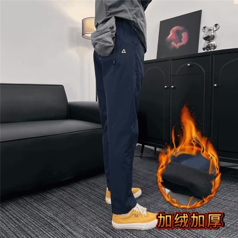网图机能三角白标宽松锥形休闲裤加绒工装裤LK124908-P38加绒45,男装工装外套,电商A025
